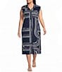 Westbound Plus Size Sleeveless Collared Dress - Image 1