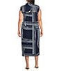 Westbound Plus Size Sleeveless Collared Dress - Image 2