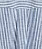 Westbound Plus Size Stripe Print 3/4 Sleeve V-Neck Top - Image 4
