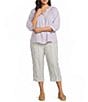 Westbound Plus Size V-Neck 3/4 Sleeve Button Front Top - Image 3