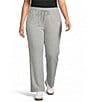 Westbound Plus Size Wide Leg Mid Rise Drawstring Pants - Image 1