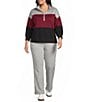 Westbound Plus Size Wide Leg Mid Rise Drawstring Pants - Image 3