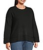 Westbound Plus Wool Blend Long Sleeve Crew Neck Sweater - Image 3