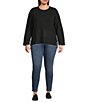 Westbound Plus Wool Blend Long Sleeve Crew Neck Sweater - Image 5