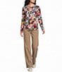 Westbound Print Long Sleeve Crew Neck Knit Tee - Image 3