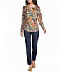 Westbound Print Long Sleeve Crew Neck Knit Tee - Image 3