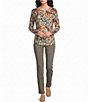 Westbound Print Long Sleeve Crew Neck Knit Tee - Image 3