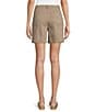 Westbound Pull-On Button Embellished Marina Shorts, Color:Portabella - Image 2