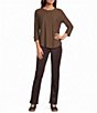 Westbound Pull-On High Rise Straight Leg Pants - Image 3