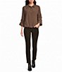 Westbound Pull-On Leopard Print Corduroy High Rise Skinny Pant - Image 3