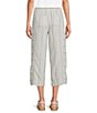 Westbound Pull On Linen-Blend Crop Pants - Image 2