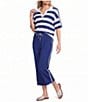 Westbound Pull-On Pleated Americana Capri Pants - Image 5