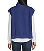 Westbound Quilted Button Front Vest, Color:Twilight Blue - Image 3
