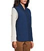 Westbound Reversible V-Neck Open Front Vest, Color:Dark Denim - Image 6