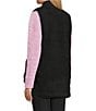 Westbound Reversible V-Neck Open Front Vest, Color:Black - Image 10