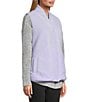 Westbound Reversible V-Neck Open Front Vest, Color:Purple Heather - Image 9