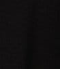 Color:Black - Image 5 - Short Roll-Tab Sleeve V-Neck Shift Midi Dress