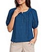 Westbound Short Sleeve Boat Neck Top - Image 5