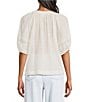 Westbound Short Puff Sleeve Boat Neck Top - Image 6
