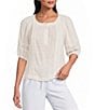 Westbound Short Puff Sleeve Boat Neck Top - Image 5