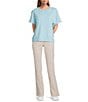 Westbound Short Sleeve Crew Neck Knit Pullover Top - Image 3