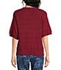 Westbound Short Sleeve Crew Neck Sweater Top - Image 2
