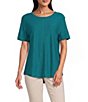 Westbound Short Sleeve Crew Neck Top - Image 1