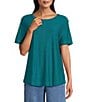 Westbound Short Sleeve Crew Neck Top - Image 1