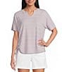 Westbound Short Sleeve V-Neck Side Tie Top - Image 5