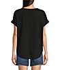 Westbound Short Sleeve Y-Neck Henley Top - Image 2