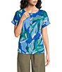 Westbound Short Sleeve Y-Neck Henley Top - Image 1
