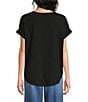 Westbound Short Sleeve Y-Neck Henley Top - Image 6