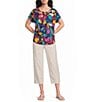 Westbound Short Sleeve Y-Neck Henley Top - Image 3