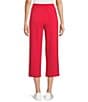 Color:Tomato Puree - Image 2 - Soft Touch Mid-Rise Side Seam Pocket Pull-On Capri Pant