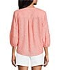 Westbound Solid 3/4 Sleeve V-Neck Top - Image 2