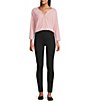 Westbound Solid Knit 3/4 Sleeve Henley Top - Image 5