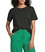 Westbound Perfect Outfit Picks Solid Short Sleeve Crew Neck Top - Image 5
