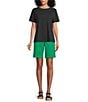 Westbound Perfect Outfit Picks Solid Short Sleeve Crew Neck Top - Image 3