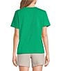 Westbound Perfect Outfit Picks Solid Short Sleeve Crew Neck Top - Image 6
