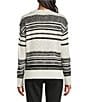 Westbound Stripe Jacquard Long Sleeve Crew Neck Sweater - Image 2