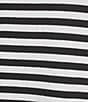 Westbound Perfect Outfit Picks Stripe Print 3/4 Sleeve Crew Neck Top - Image 4