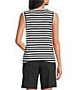 Westbound Perfect Outfit Picks Stripe Print Crew Neck Tank - Image 2