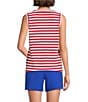Westbound Perfect Outfit Picks Stripe Print Crew Neck Tank - Image 2