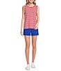 Westbound Perfect Outfit Picks Stripe Print Crew Neck Tank - Image 3