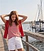 Westbound Perfect Outfit Picks Stripe Print Crew Neck Tank - Image 6