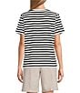 Westbound Perfect Outfit Picks Stripe Print Short Sleeve Crew Neck Tee - Image 2