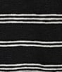 Westbound Stripe Short Sleeve Crew Neck Sweater Top - Image 4