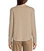 Westbound Striped Long Sleeve Crew Neck Knit Tee - Image 6