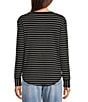 Westbound Striped Long Sleeve Crew Neck Knit Tee - Image 2
