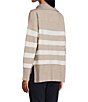 Westbound Striped Long Sleeve Quarter Zip Sweater - Image 4